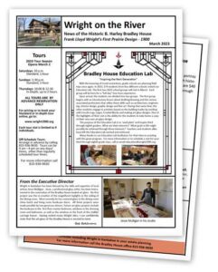 B. Harley Bradley House in Kankakee newsletter image
