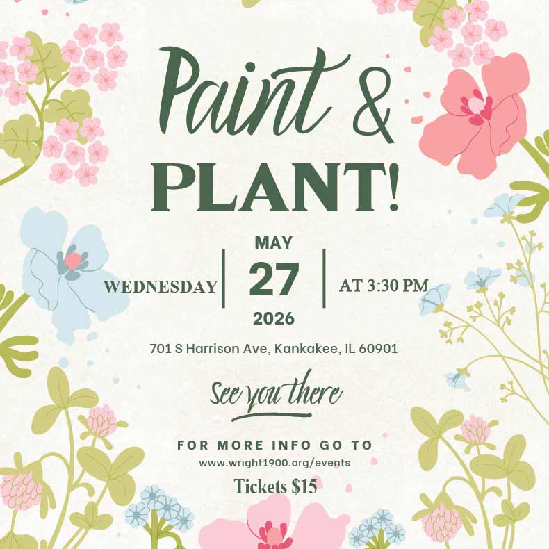 Paint & Plant event at the B. Harley Bradley House